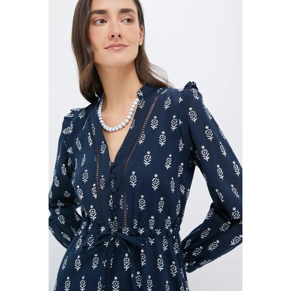 NWT Emerson Fry Love, Tomas Frances in Marguerite Block Printed Dress M - Picture 2 of 7